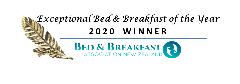 Supreme Bed & Breakfast of the Year 2020 Overall Winner BBANZ